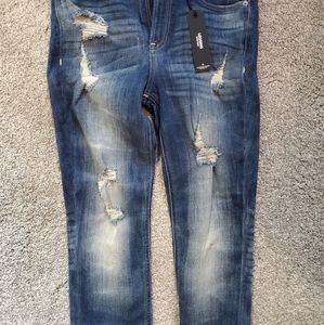 Express distressed legging jeans 6